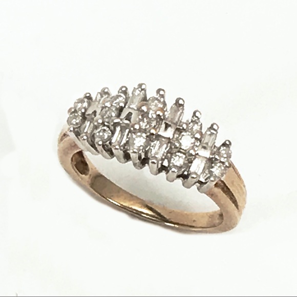 10kt Gold Diamond Ring Sz 6.5 SOLD - Picture 1 of 1